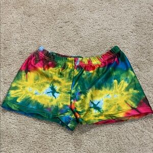 Colorful Tie-Dye Women's Shorts